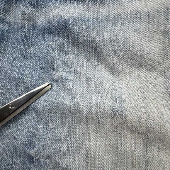 BKE Buckle Carter Straight Mens 30S 30X30 Thick Stitch Stretch Blue Denim Jeans - Picture 9 of 16